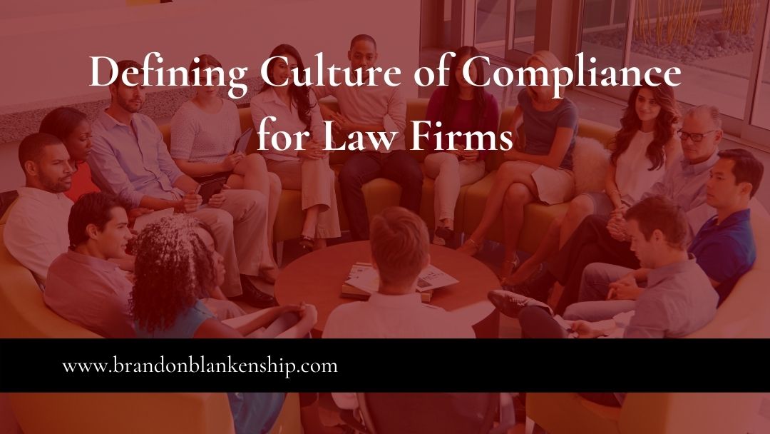 Law firm employee group compliance meeting