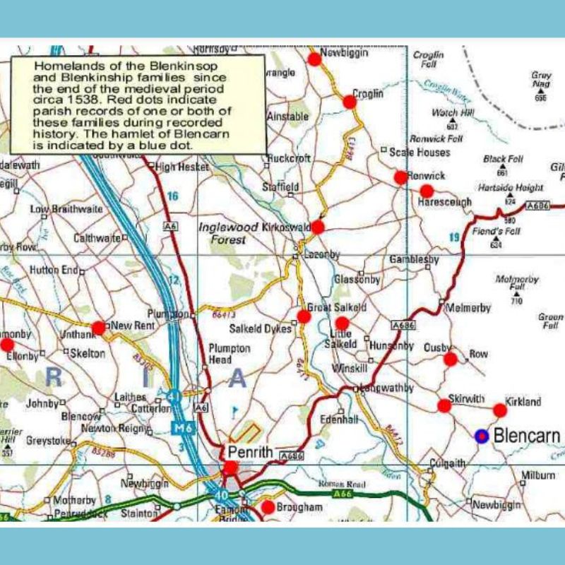 Map of Blencarn